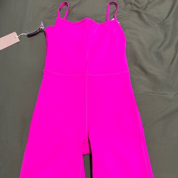 Aritzia Divinity Romper in vital pink. BRAND NEW! - Picture 6 of 9